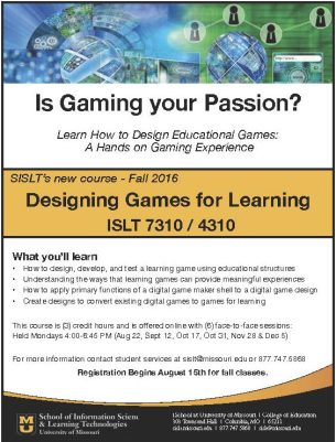 Designing Games for Learning 6.2016